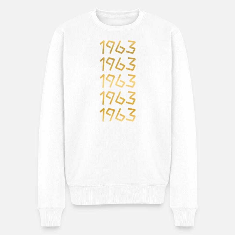 Temps libre 1963 - Pull Premium bio Homme - blanc