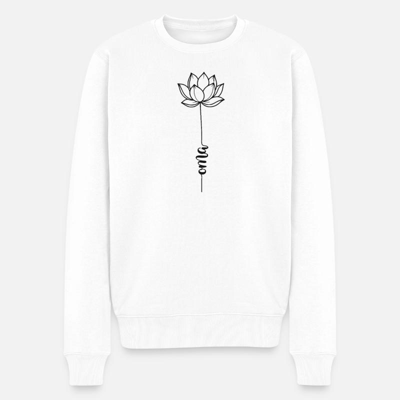 Art de lignes Lotus Granny - Pull Premium bio Homme - blanc