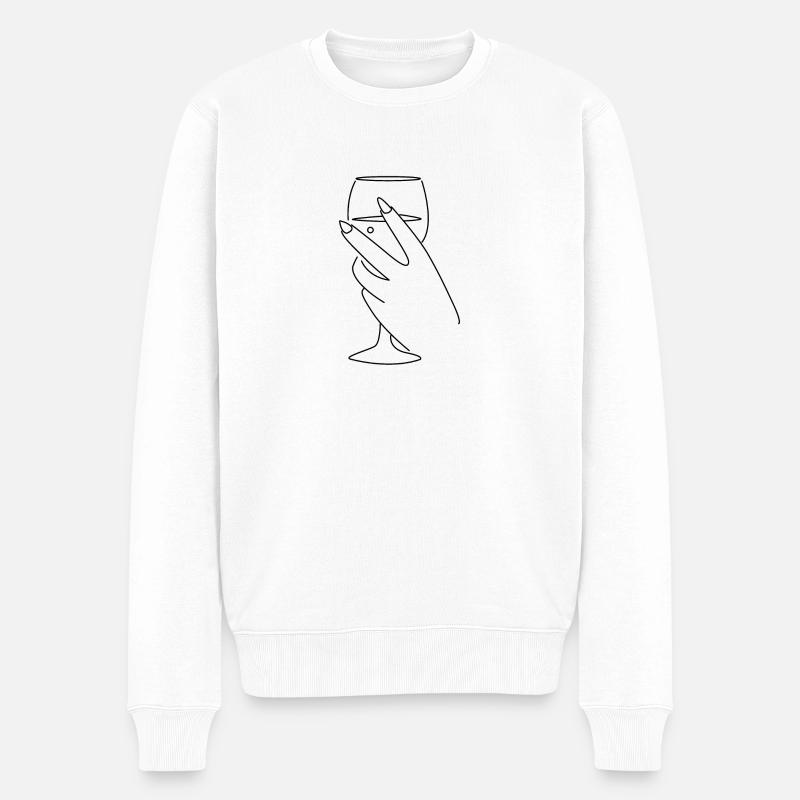 Vin - Pull Premium bio Homme - blanc