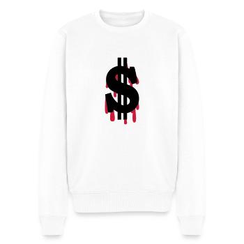 dollar - Men's Premium Organic Jumper - white - Front - Thijin (182cm)