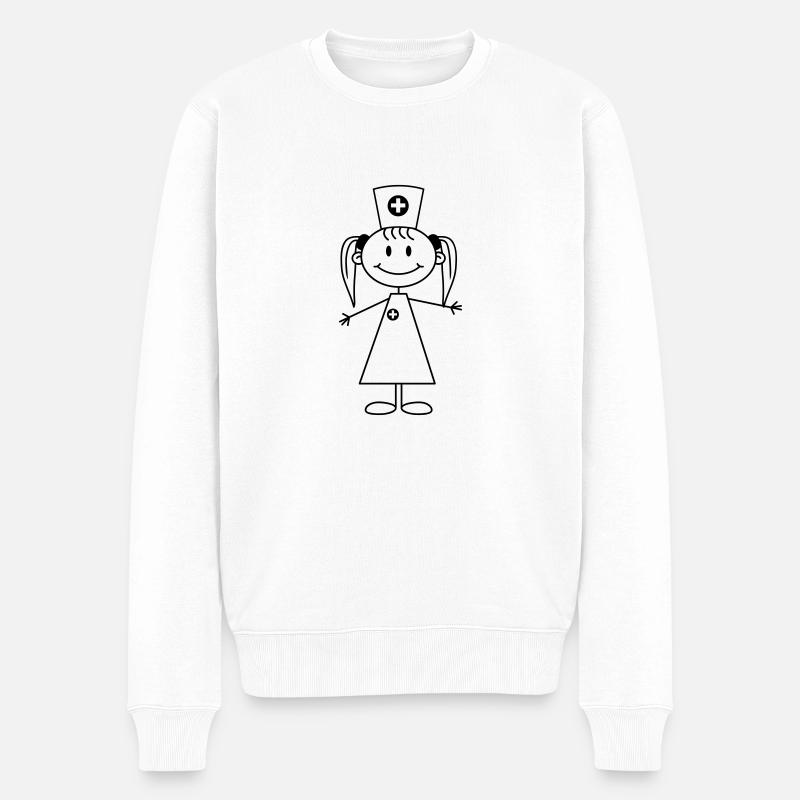 Nurse - Pull Premium bio Homme - blanc