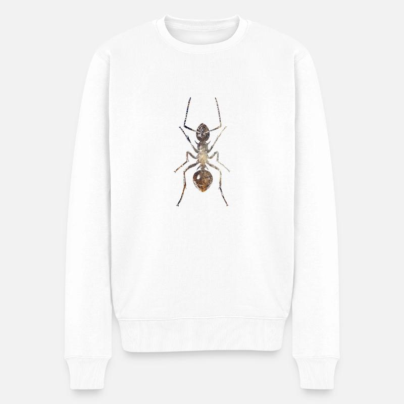 Fourmi - Pull Premium bio Homme - blanc