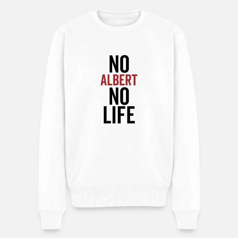 Pas d’Albert pas de vie - Pull Premium bio Homme - blanc