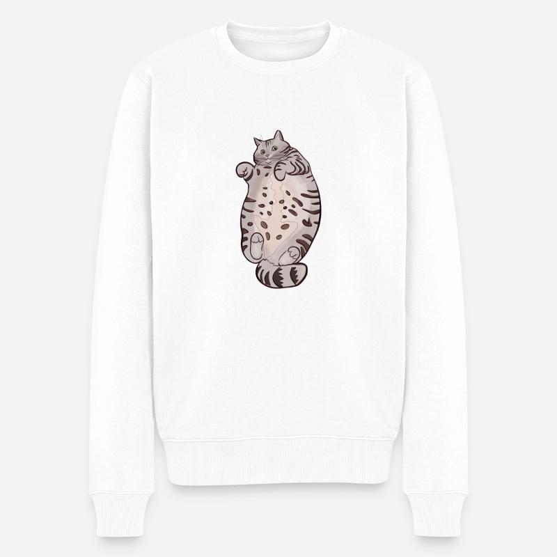 Chat - Pull Premium bio Homme - blanc