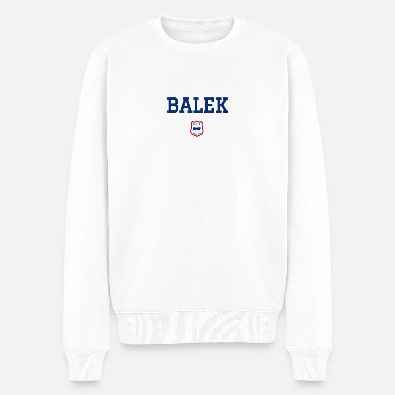 BALEK - Lunettes de soleil - Pull Premium bio Homme - blanc