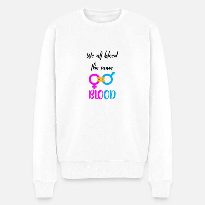 Égalité - Pull Premium bio Homme - blanc