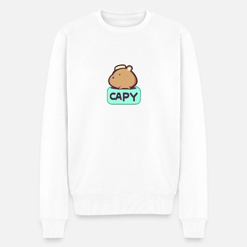 Hat Capybara - Pull Premium bio Homme - blanc
