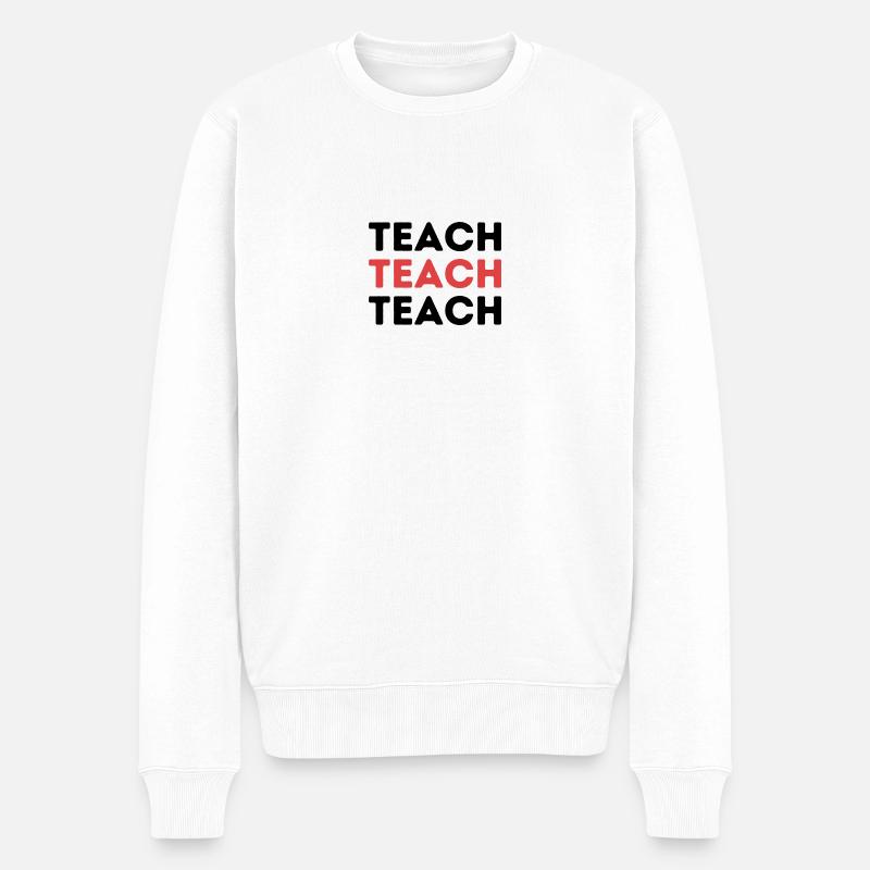 Enseignement design teach - Pull Premium bio Homme - blanc