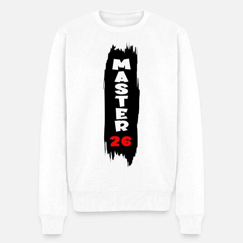 Master 2026 - Men's Premium Organic Jumper - white