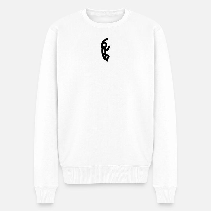 Yay - Männer Premium Bio Pullover - Weiß