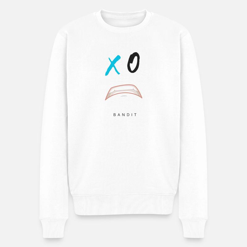 XO Turquoise Bandit - Pull Premium bio Homme - blanc