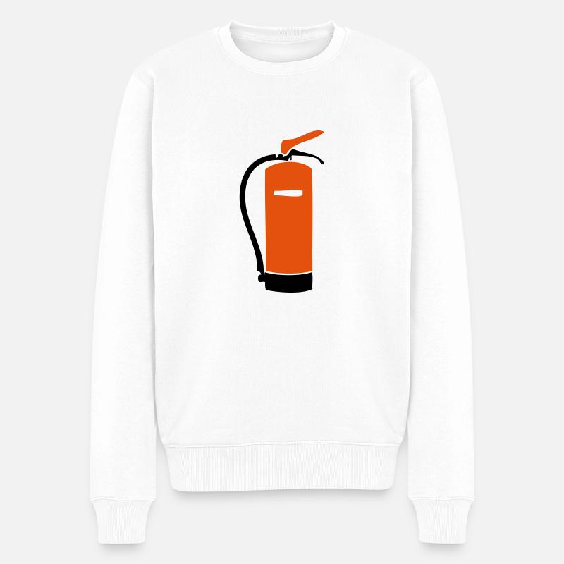 extincteur - Pull Premium bio Homme - blanc