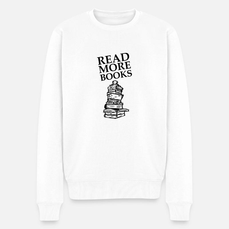 Read More Books - Pull Premium bio Homme - blanc