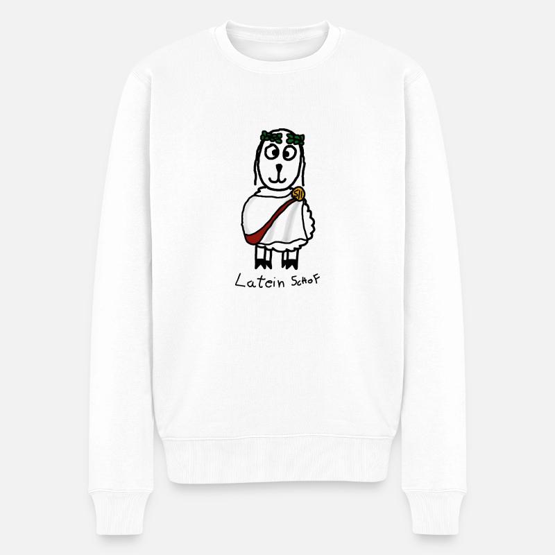 Latein ScHoF - Männer Premium Bio Pullover - Weiß