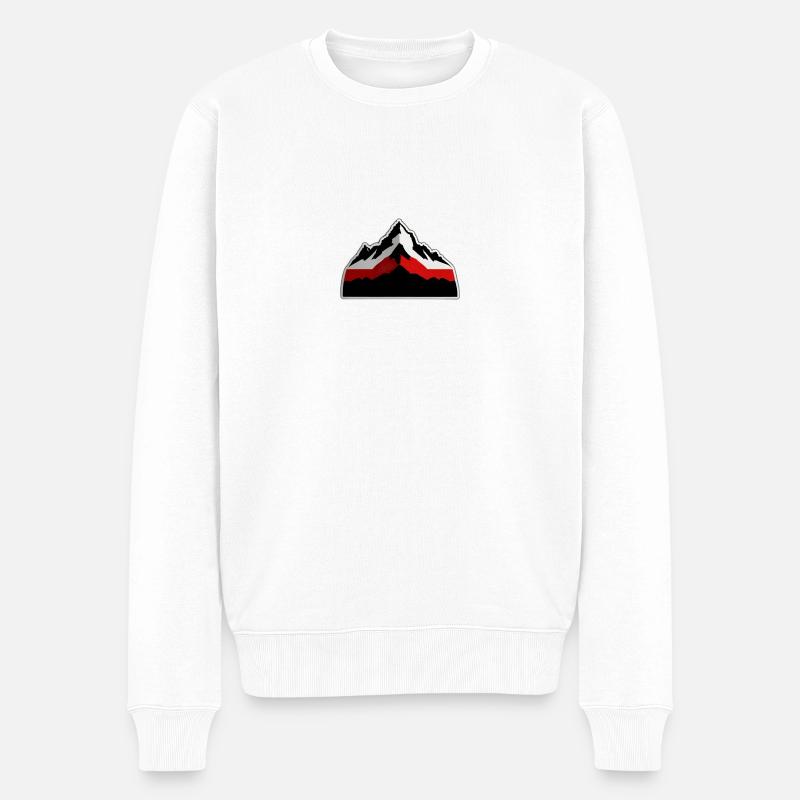 Montagnes suisses - Pull Premium bio Homme - blanc