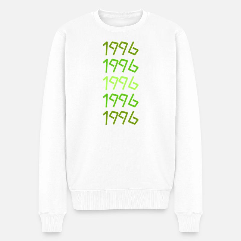 Grillen 1996 - Männer Premium Bio Pullover - Weiß