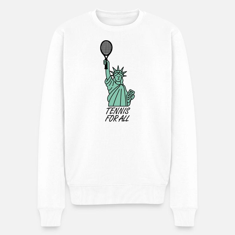 Tennis pour tous - Pull Premium bio Homme - blanc
