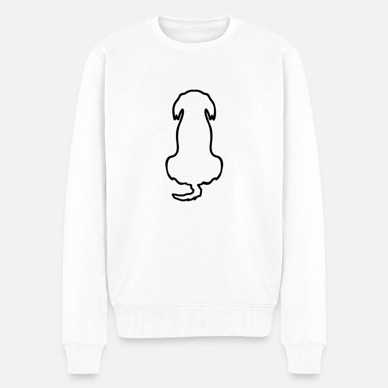 Bester Freund - Männer Premium Bio Pullover - Weiß