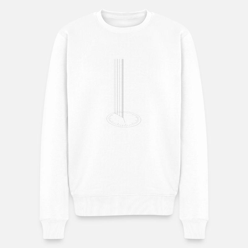 Interstellar_STAY - Männer Premium Bio Pullover - Weiß