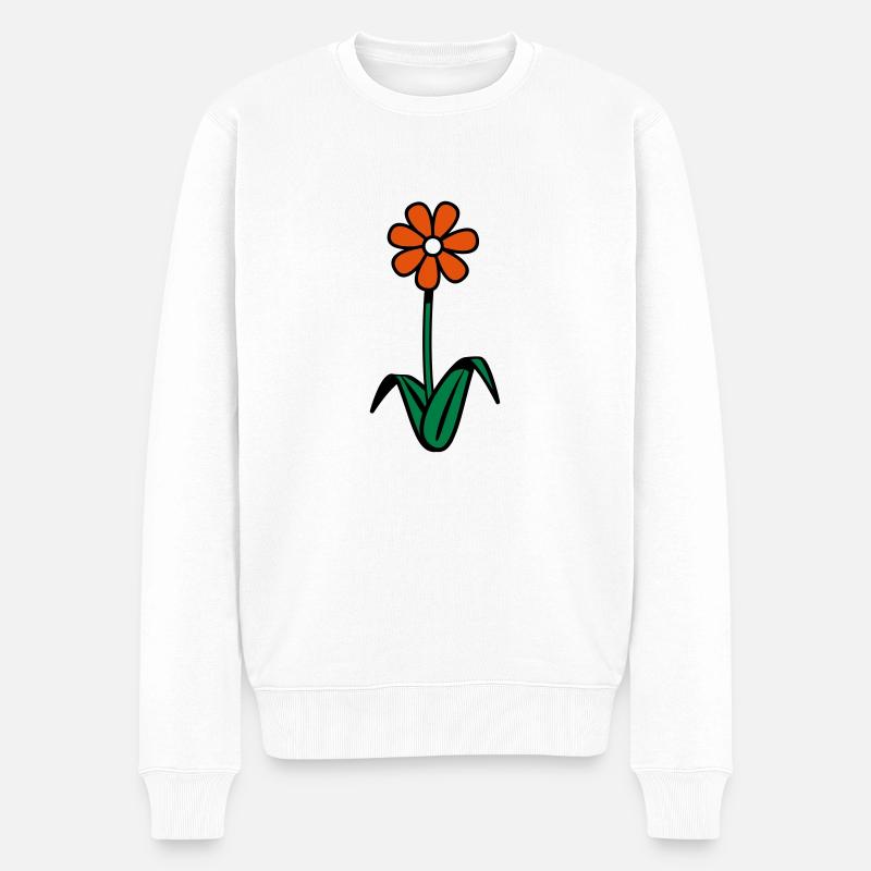 une fleur - Pull Premium bio Homme - blanc