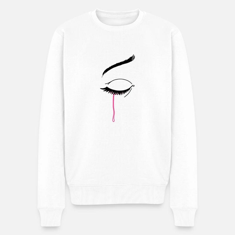 Zerreißen - Männer Premium Bio Pullover - Weiß