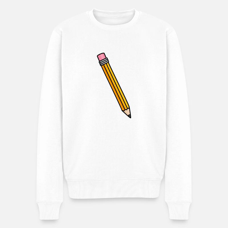 Crayon - Pull Premium bio Homme - blanc