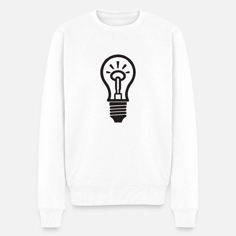 Blub Idee Funke - Männer Premium Bio Pullover - Weiß