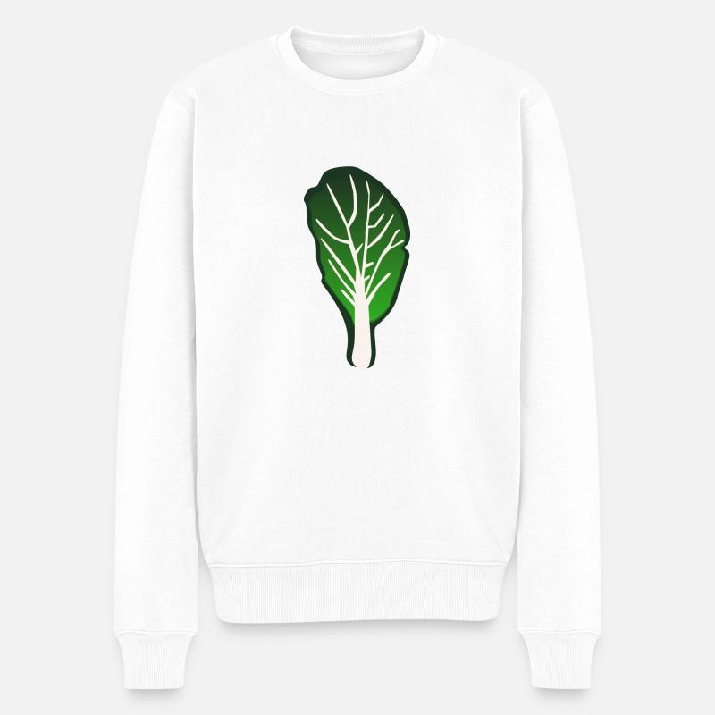 Mangold - Männer Premium Bio Pullover - Weiß