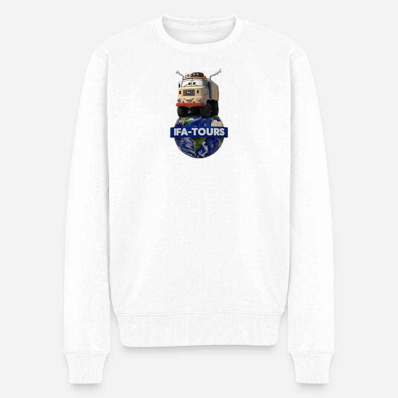 Willi le camion - Pull Premium bio Homme - blanc