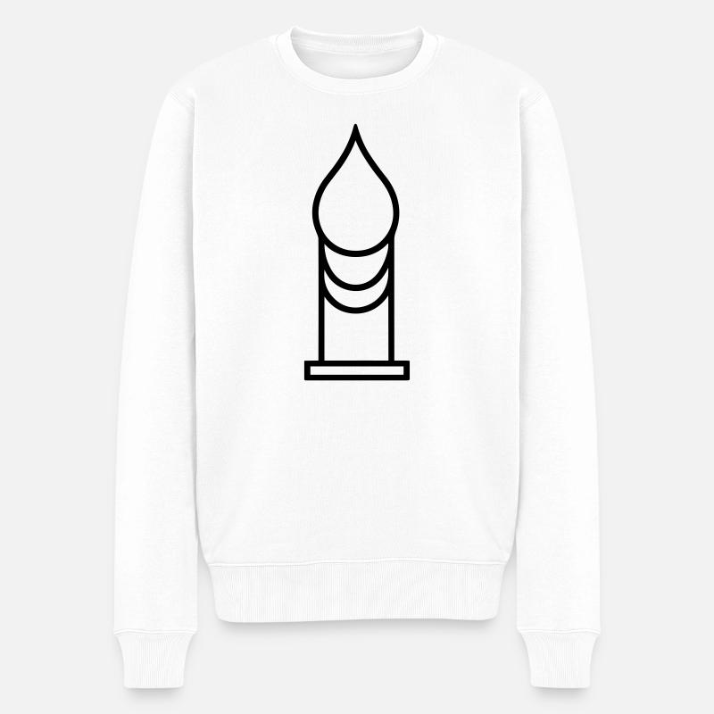 Bougie - Pull Premium bio Homme - blanc