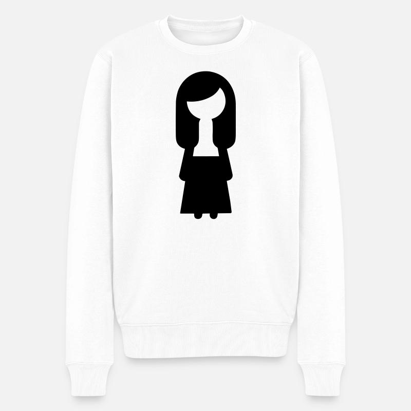 Engel - Männer Premium Bio Pullover - Weiß