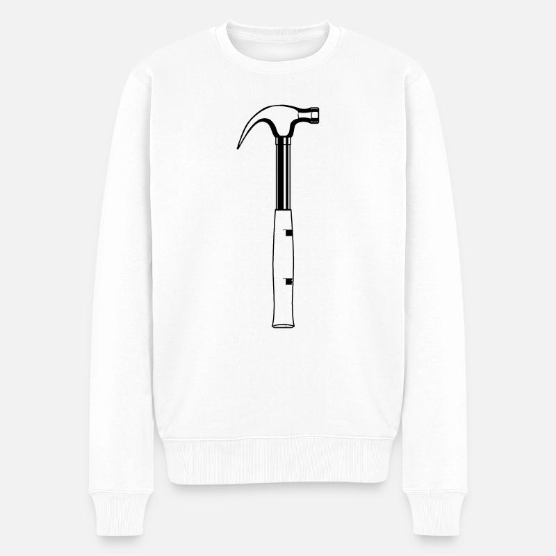 Marteau - Pull Premium bio Homme - blanc