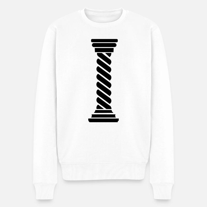 Colonne grecque - Pull Premium bio Homme - blanc