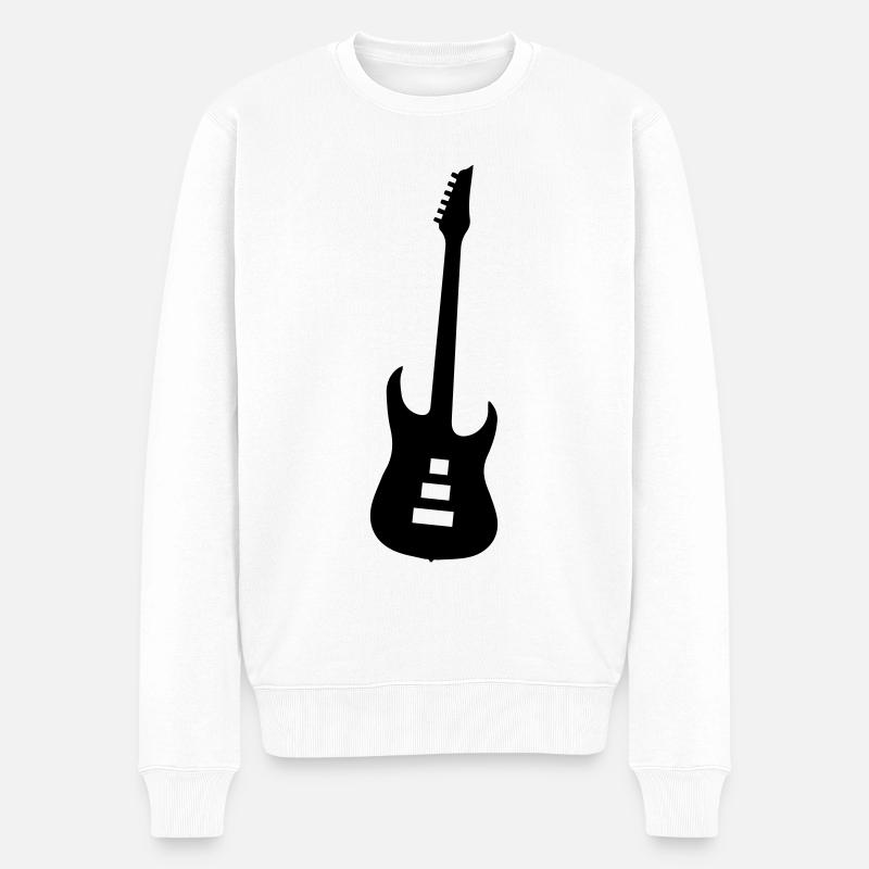 Symbole de guitare - Pull Premium bio Homme - blanc