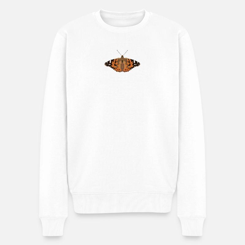 Papillons : Le Chardonneret - Pull Premium bio Homme - blanc