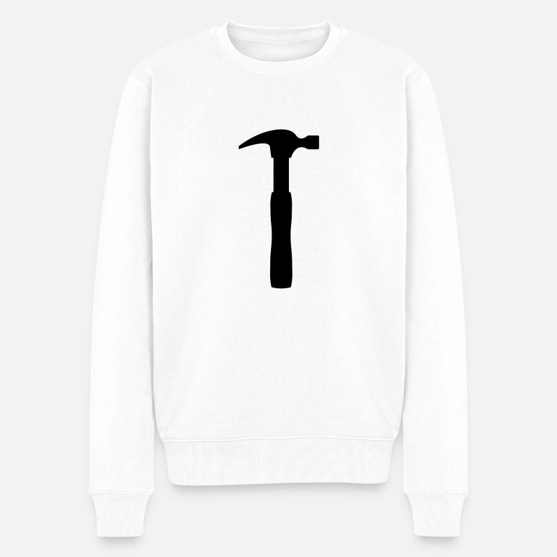 Hammer - Männer Premium Bio Pullover - Weiß