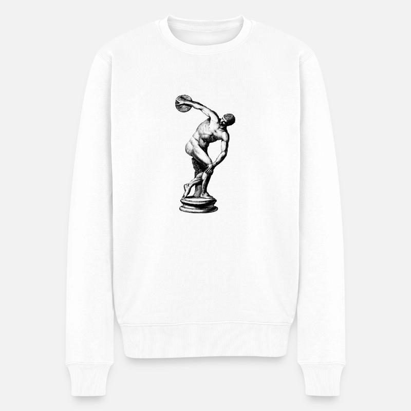 Adonis - Männer Premium Bio Pullover - Weiß