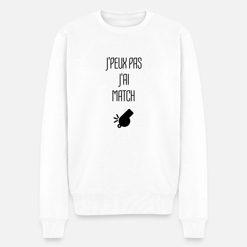Arbitre / Arbitrage / Sport / Sifflet - Pull Premium bio Homme - blanc