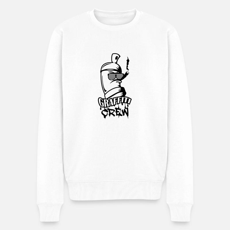 graffiti crew - Männer Premium Bio Pullover - Weiß