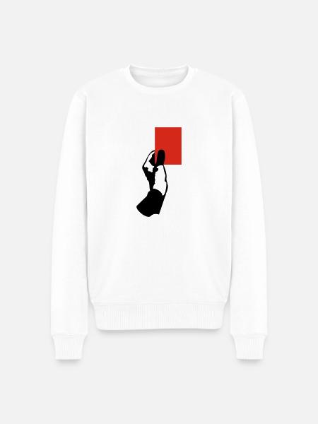 Rote Karte! - Männer Premium Bio Pullover - Weiß