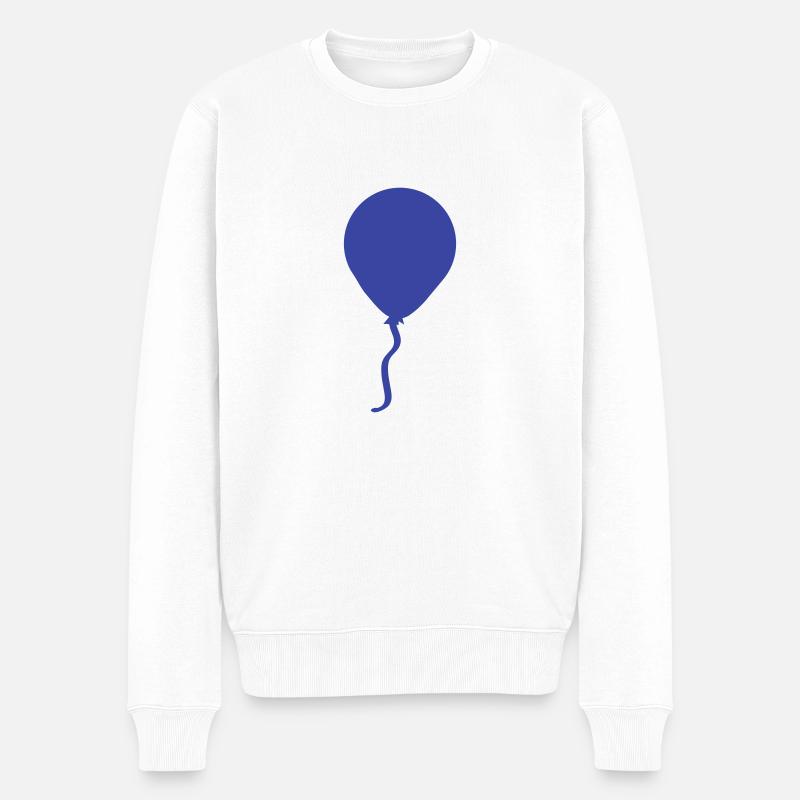 Luftballon - Männer Premium Bio Pullover - Weiß