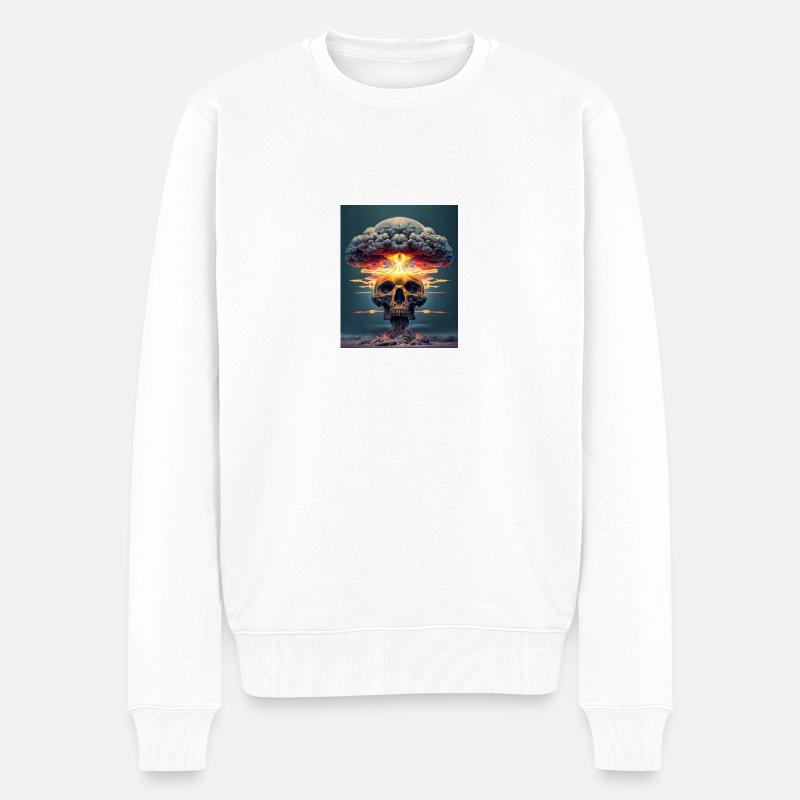 My Design - Männer Premium Bio Pullover - Weiß