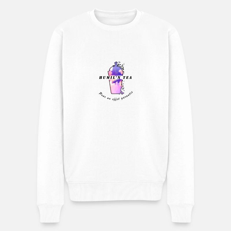 HumilNTea - Pull Premium bio Homme - blanc