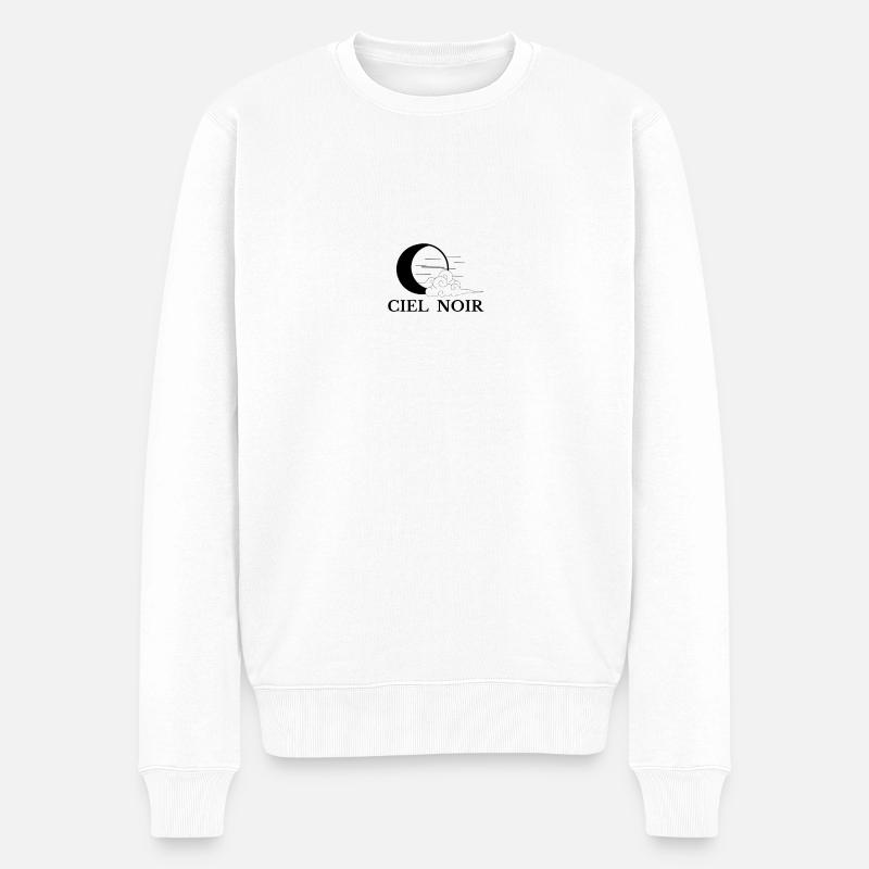 Ciel noir - Pull Premium bio Homme - blanc