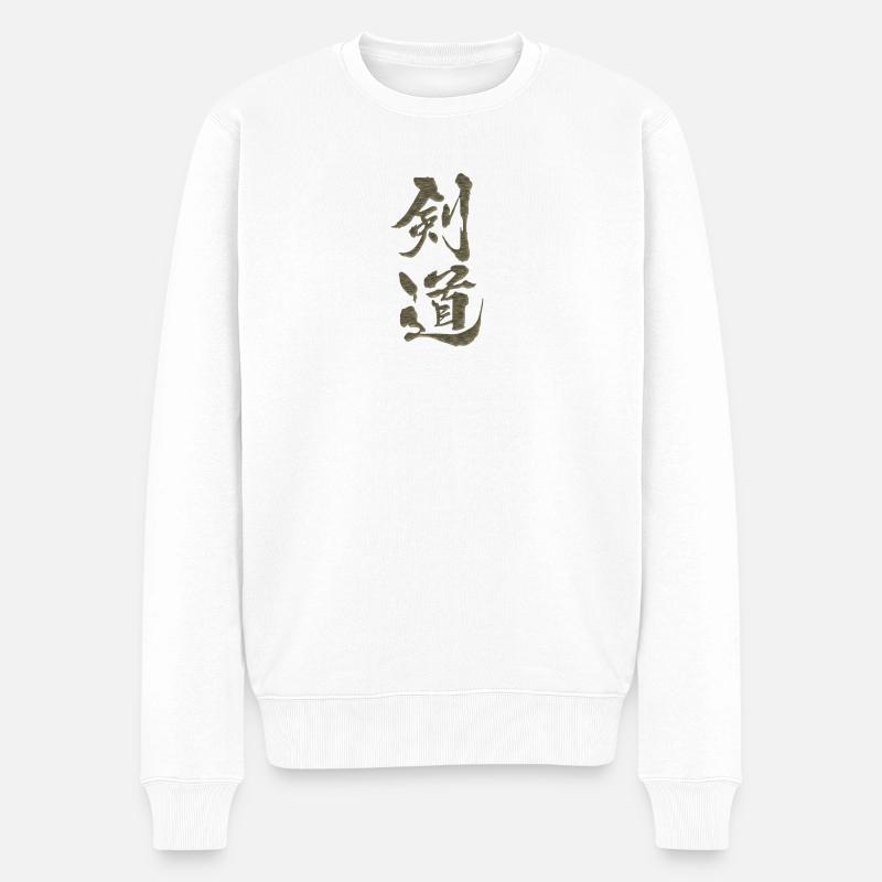 kendo - Pull Premium bio Homme - blanc