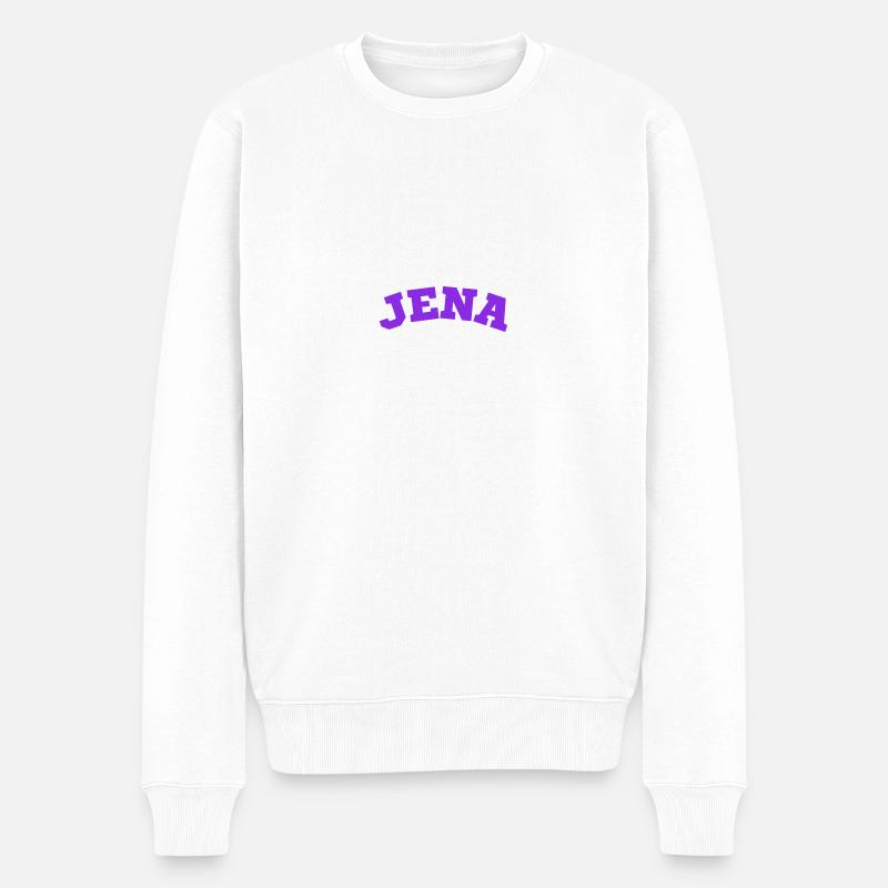 Jena - Männer Premium Bio Pullover - Weiß