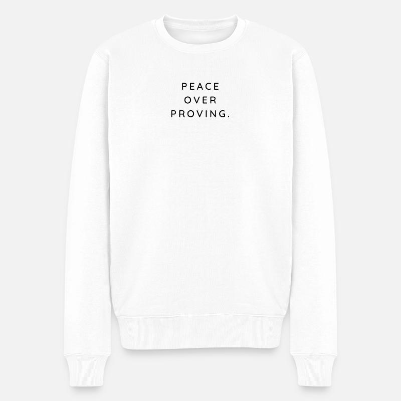 La paix avant la preuve - Pull Premium bio Homme - blanc