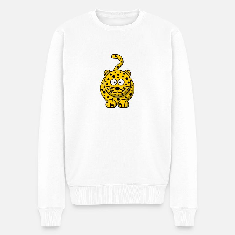 léopard - Pull Premium bio Homme - blanc