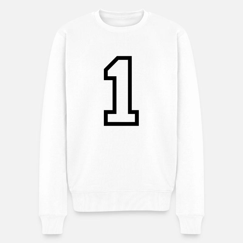 THE NUMBER 1-ONE - Pull Premium bio Homme - blanc