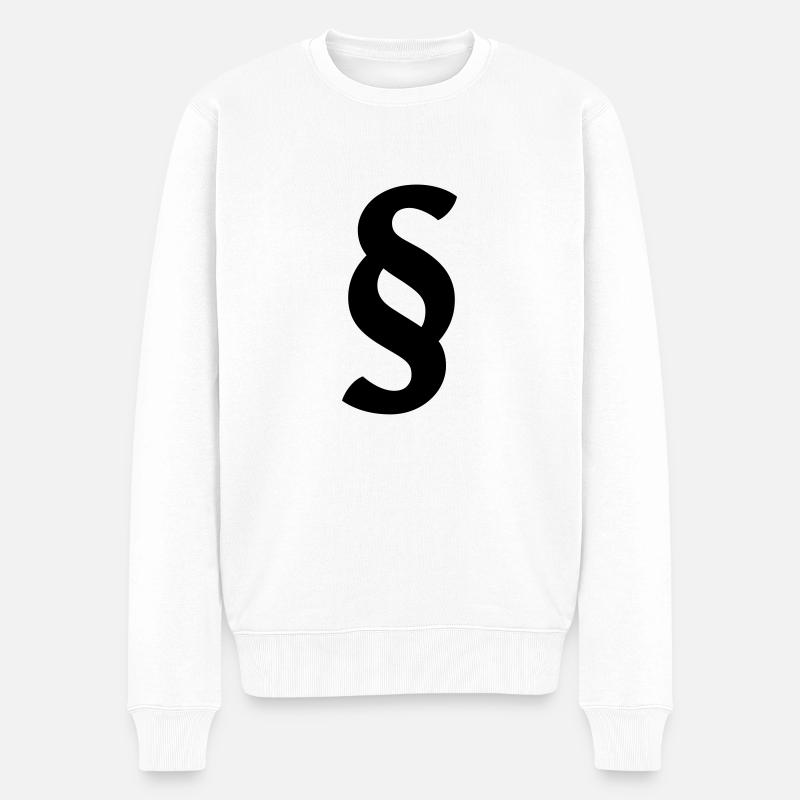 Paragraph - Männer Premium Bio Pullover - Weiß
